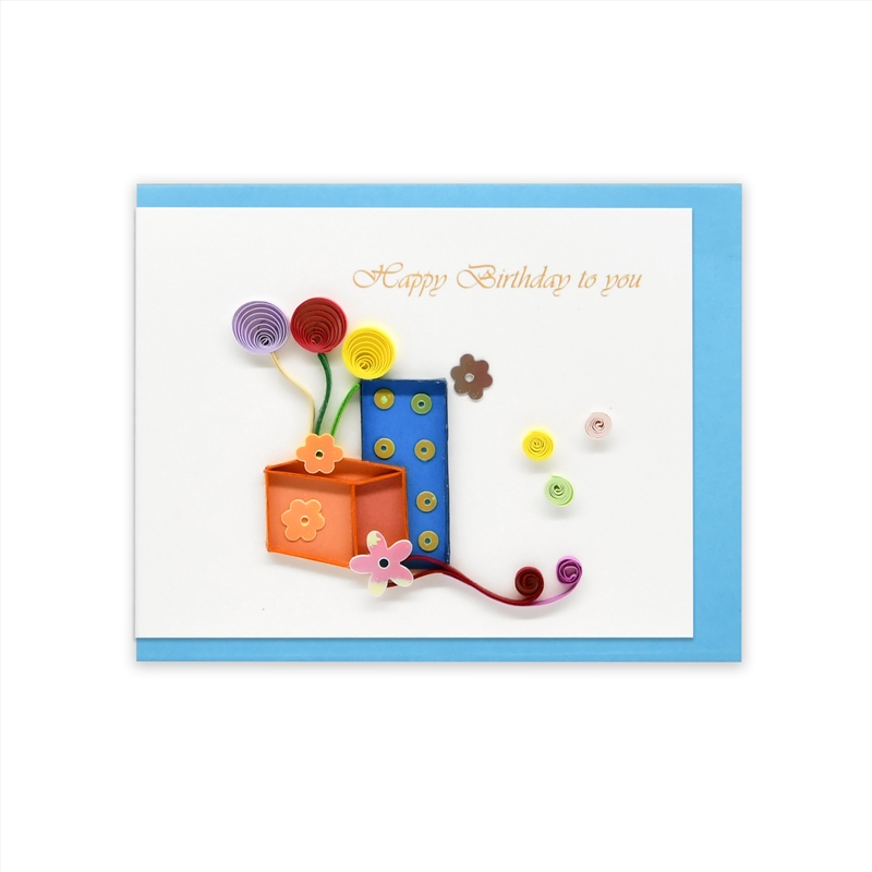 Quilled Mini Greeting Card Presents 8.5x6.4cm/Product Detail/Greeting Cards