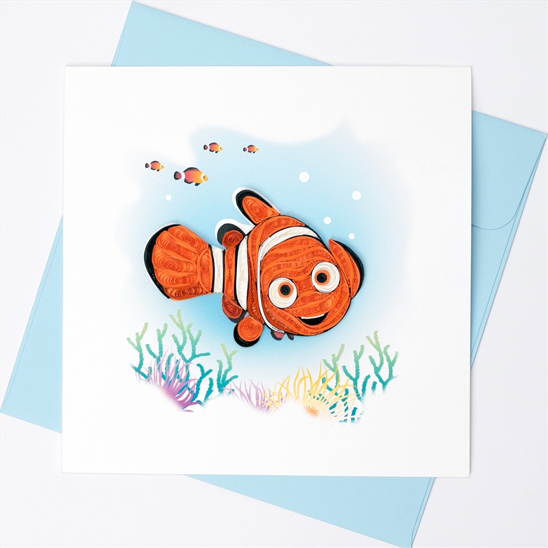 Quilled Greeting Card Clown Fish 15x15cm/Product Detail/Greeting Cards