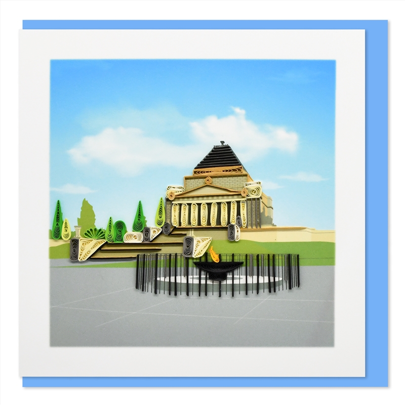 Quilled Greeting Card Shrine of Remembrance 15x15cm/Product Detail/Greeting Cards