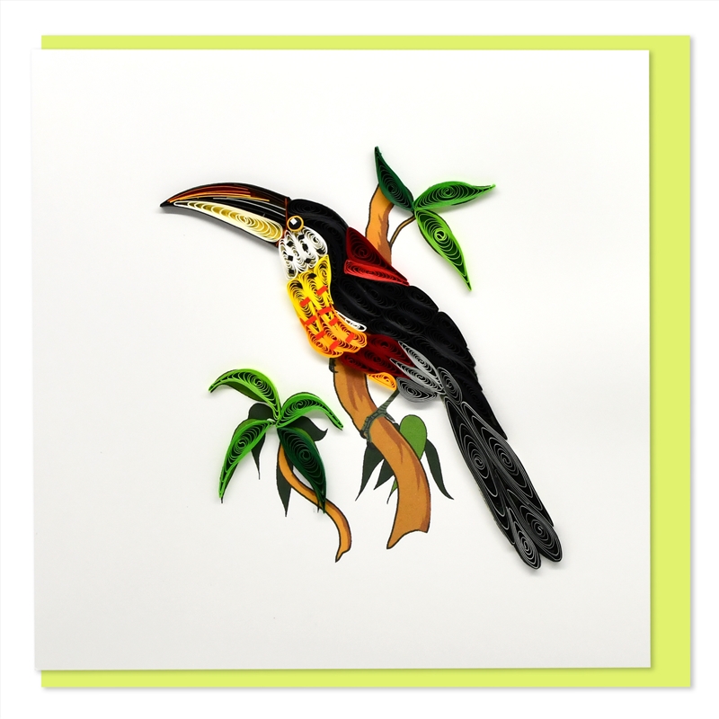Quilled Greeting Card Toucan 15x15cm/Product Detail/Greeting Cards