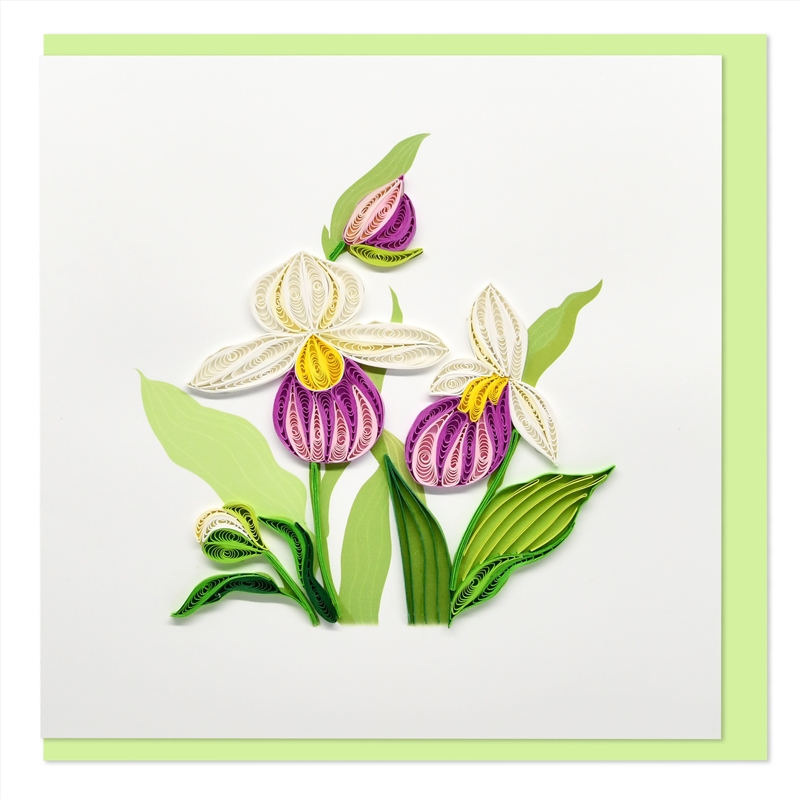 Quilled Greeting Card Orchid 15x15cm/Product Detail/Greeting Cards