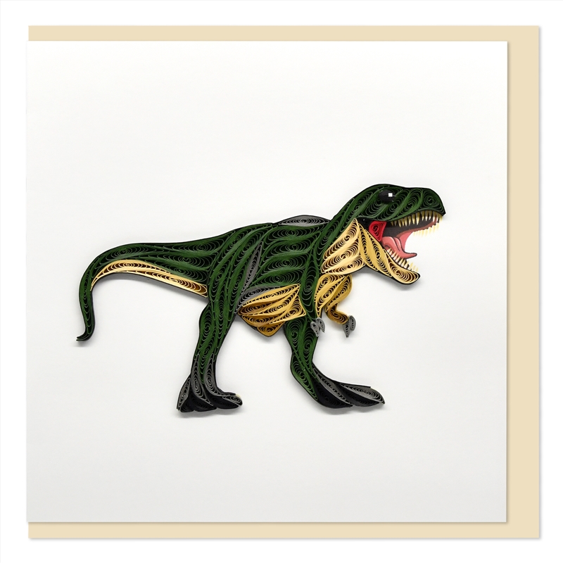 Quilled Greeting Card Dinosaur T-Rex 15x15cm/Product Detail/Greeting Cards