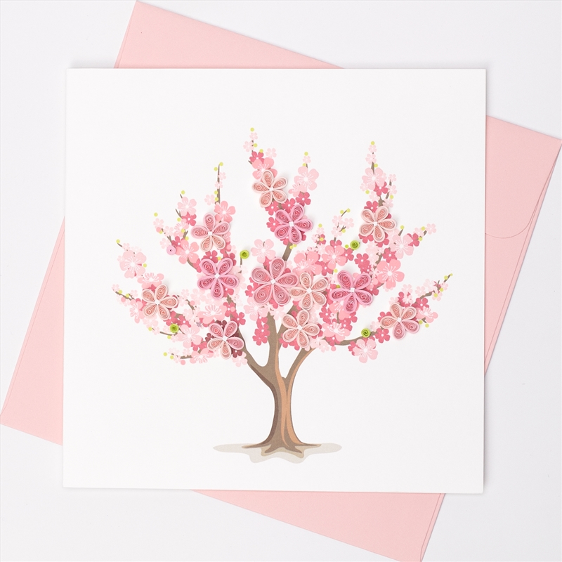 Quilled Greeting Card Blossom Tree 15x15cm/Product Detail/Greeting Cards
