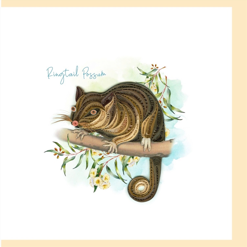 Quilled Greeting Card Ringtail Possum 15x15cm/Product Detail/Greeting Cards