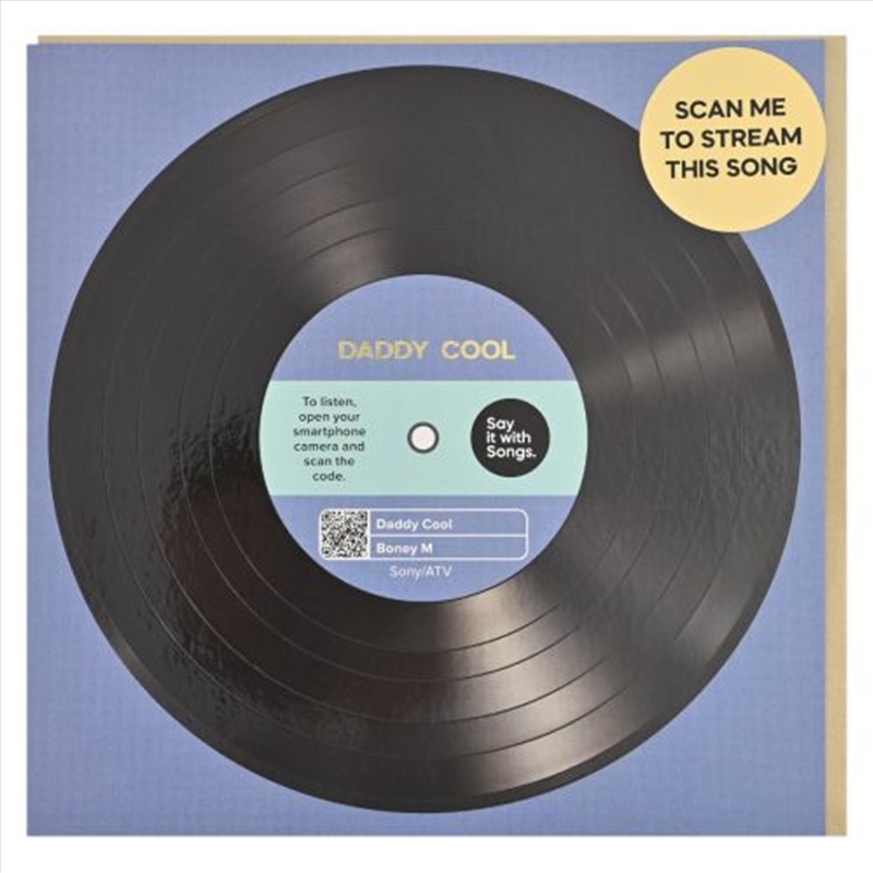 Say It With Songs Greeting Card - Daddy Cool - Boney M 16.5x16.4cm/Product Detail/Greeting Cards