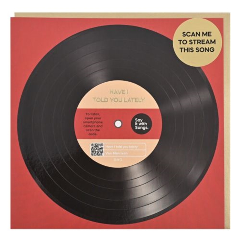 Say It With Songs Greeting Card - Have I Told You Lately - Van Morrison 16.5x16.4cm/Product Detail/Greeting Cards