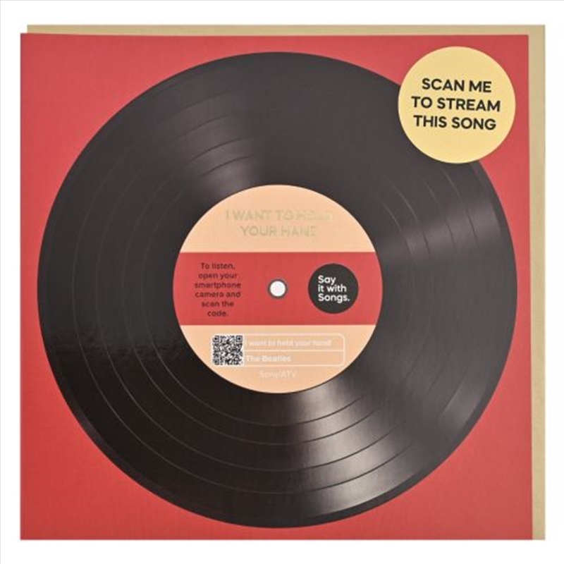 Say It With Songs Greeting Card - I Want To Hold Your Hand - The Beatles 16.5x16.4cm/Product Detail/Greeting Cards