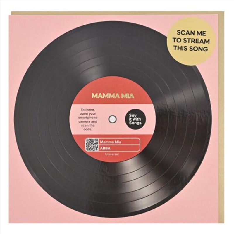 Say It With Songs Greeting Card - Mamma Mia - ABBA  16.5x16.4cm/Product Detail/Greeting Cards