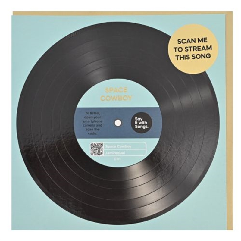 Say It With Songs Greeting Card - Space Cowboy - Jamiroquai 16.5x16.4cm/Product Detail/Greeting Cards