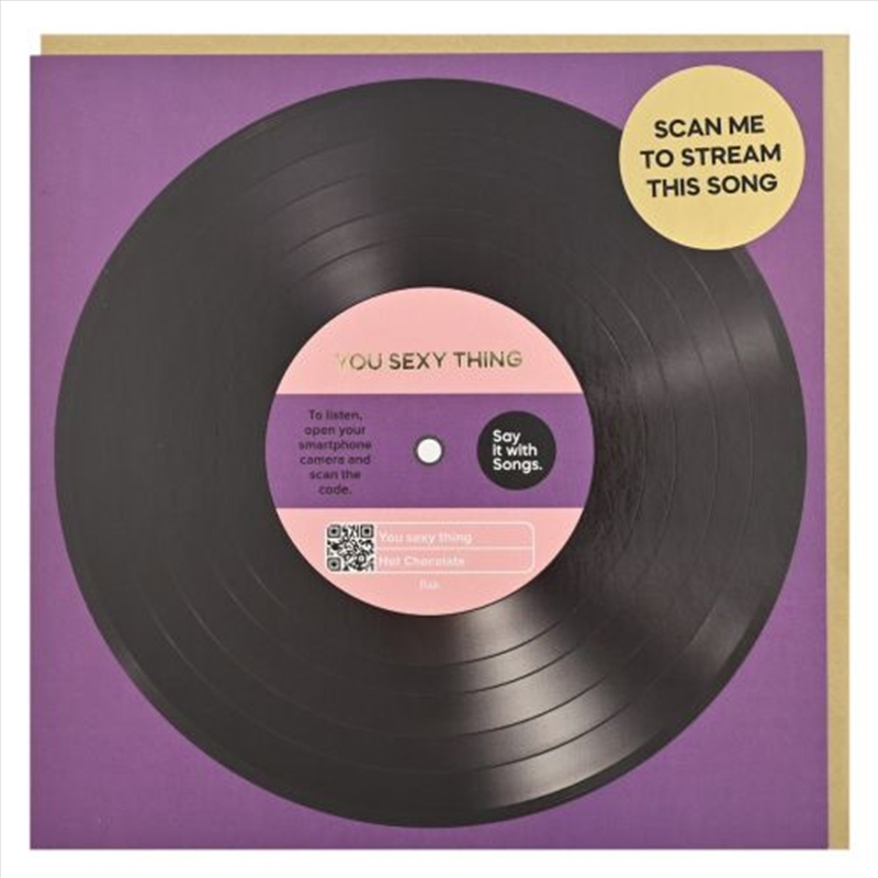 Say It With Songs Greeting Card - You Sexy Thing - Hot Chocolate 16.5x16.4cm/Product Detail/Greeting Cards