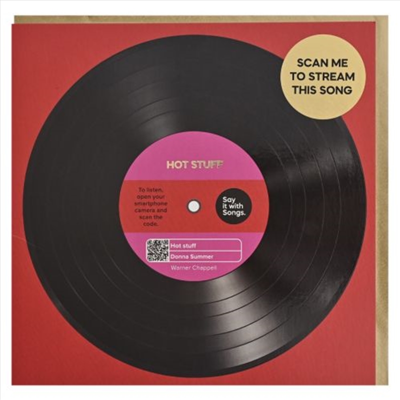 Say It With Songs Greeting Card - Hot Stuff - Donna Summer 16.5x16.4cm/Product Detail/Greeting Cards