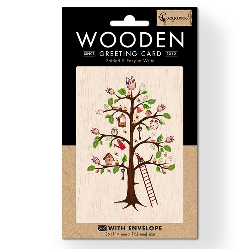 Wooden Greeting Card Tree of Life 11x16cm/Product Detail/Greeting Cards