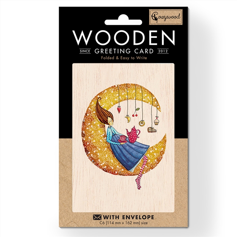 Wooden Greeting Card Never Stop Dreaming 11x16cm/Product Detail/Greeting Cards