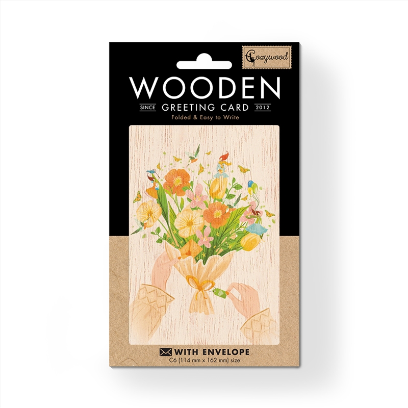 Wooden Greeting Card Anniversary Bouquet 11x16cm/Product Detail/Greeting Cards