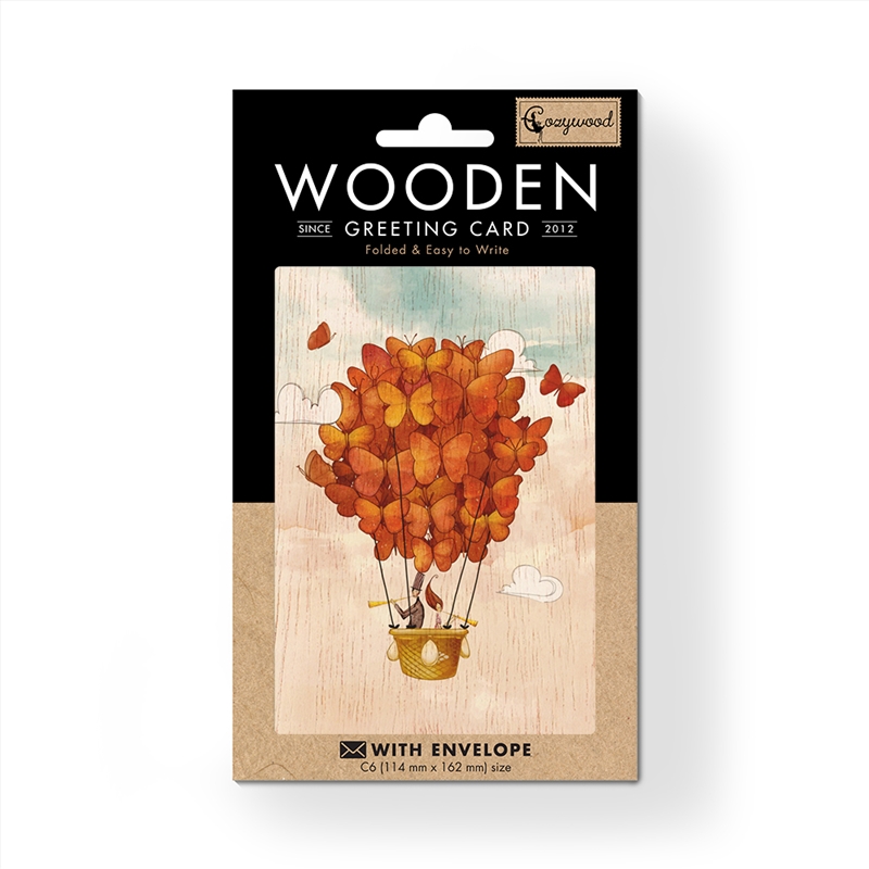 Wooden Greeting Card Together in the Sky 11x16cm/Product Detail/Greeting Cards