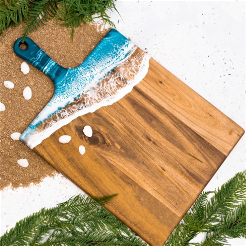 XL Acacia Resin Cheese Board Ocean Vibes 61x38x1.9cm/Product Detail/Diningware