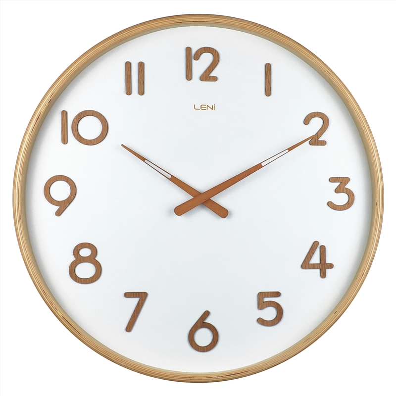 Leni Deco Wall Clock 53cm - White/Product Detail/Clocks