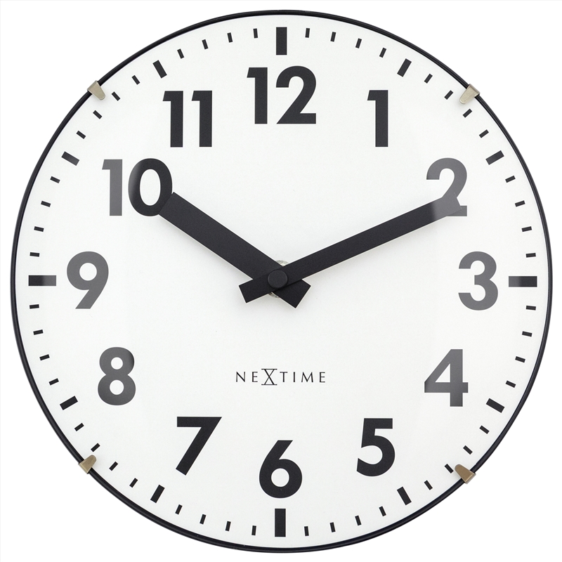 NeXtime Duomo Mini Table Clock 20cm - White/Product Detail/Clocks