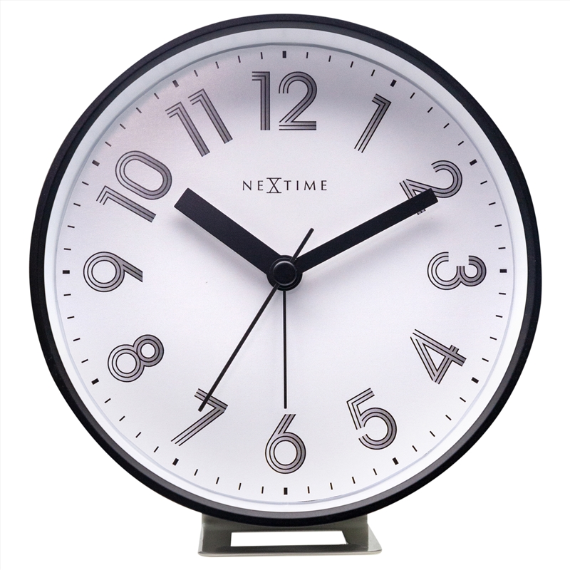 NeXtime Reflect Alarm Clock with Night Light12.5x13x5.5cm - White/Product Detail/Clocks