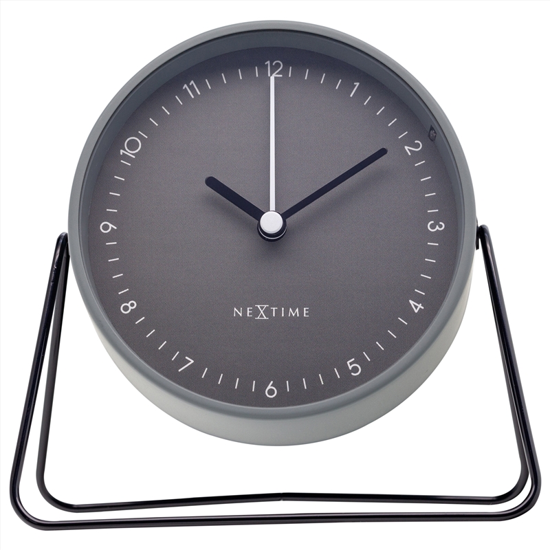NeXtime Berlin Table Alarm Clock with Night Light 14x13x7cm - Grey/Product Detail/Clocks