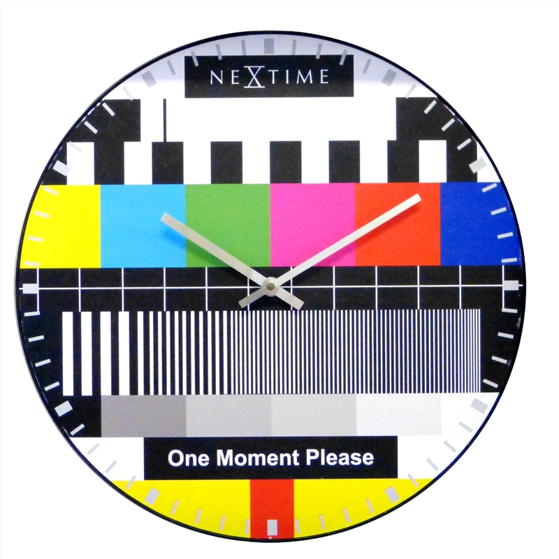 NeXtime Dome Testpage Wall Clock 35cm - Multicolour/Product Detail/Clocks