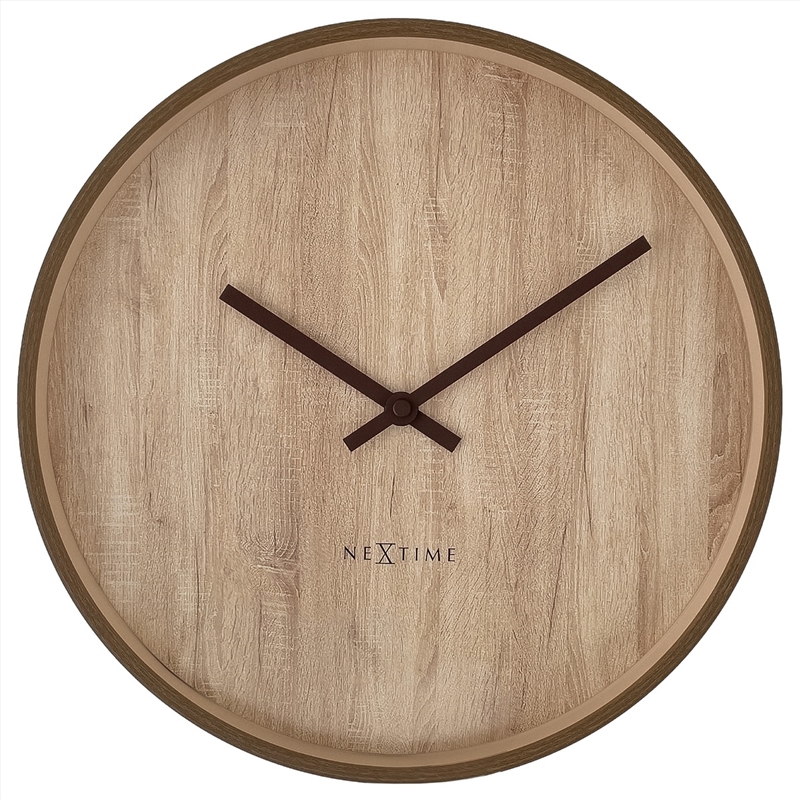 NeXtime Oslo Wall Clock 30cm - Light Brown/Product Detail/Clocks