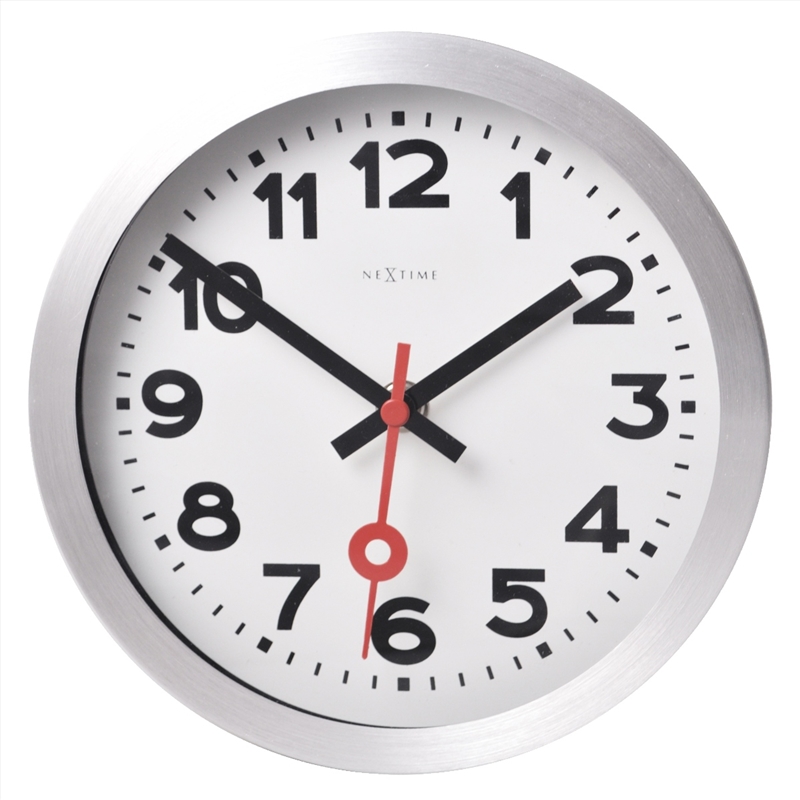 NeXtime Station Numerical Wall Clock 35cm - White/Product Detail/Clocks