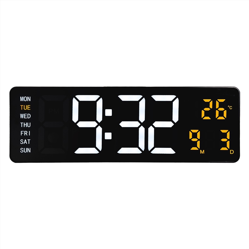 NeXtime Super Digi Alarm Clock 38.8X12.9X3.2 - Black/Product Detail/Clocks