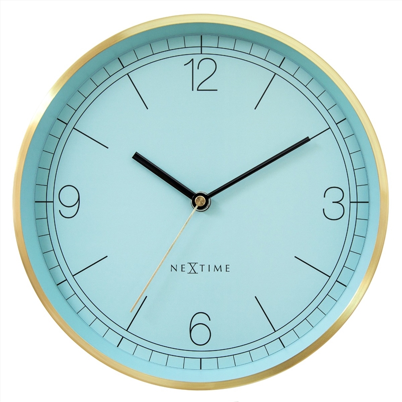 NeXtime Bolero Wall Clock 25cm - Turquoise/Product Detail/Clocks