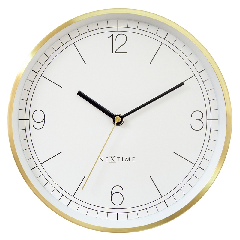 NeXtime Bolero Wall Clock 25cm - White/Product Detail/Clocks