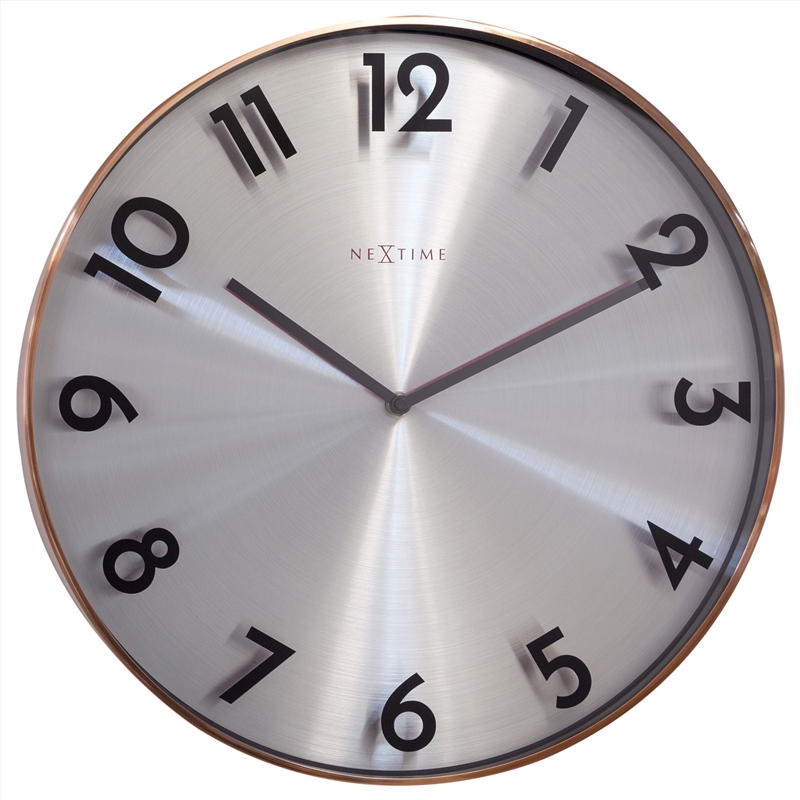 NeXtime Reflection Wall Clock 40cm - Copper/Product Detail/Clocks