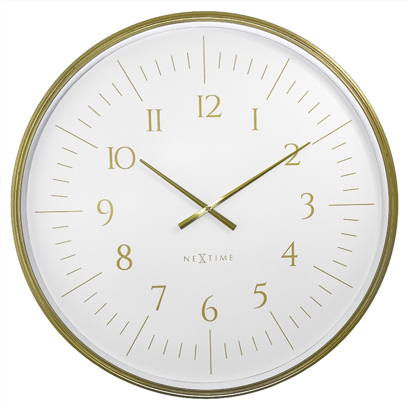 NeXtime Galaxy Large Wall Clock 76cm - White/Product Detail/Clocks