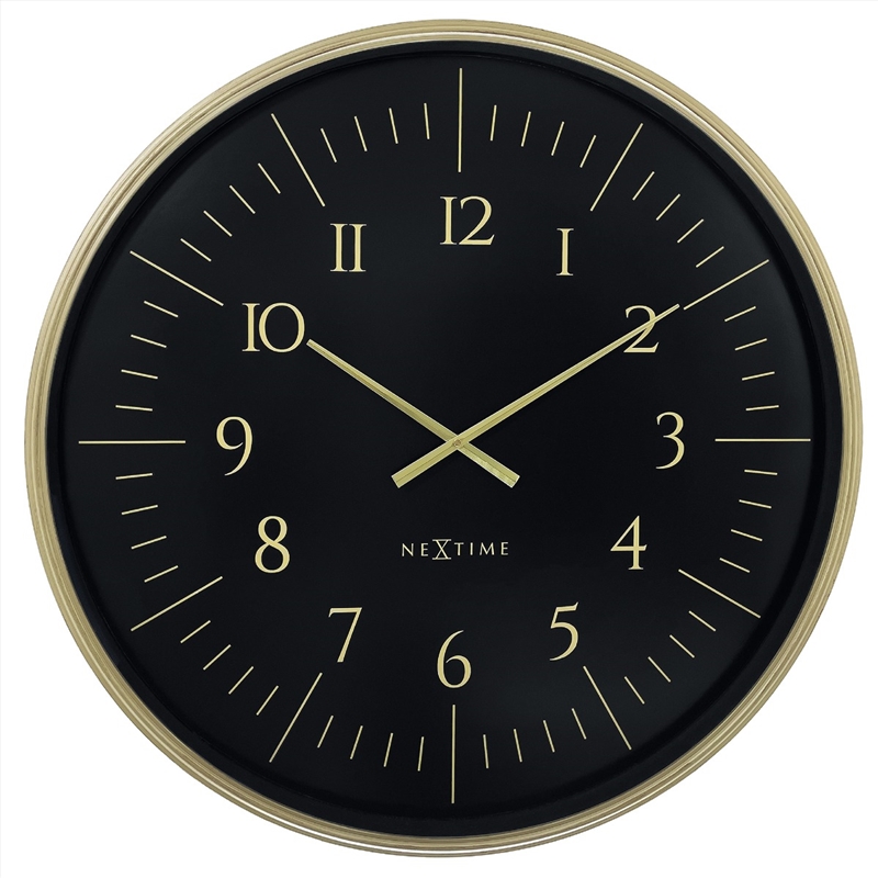 NeXtime Galaxy Large Wall Clock 76cm - Black/Product Detail/Clocks
