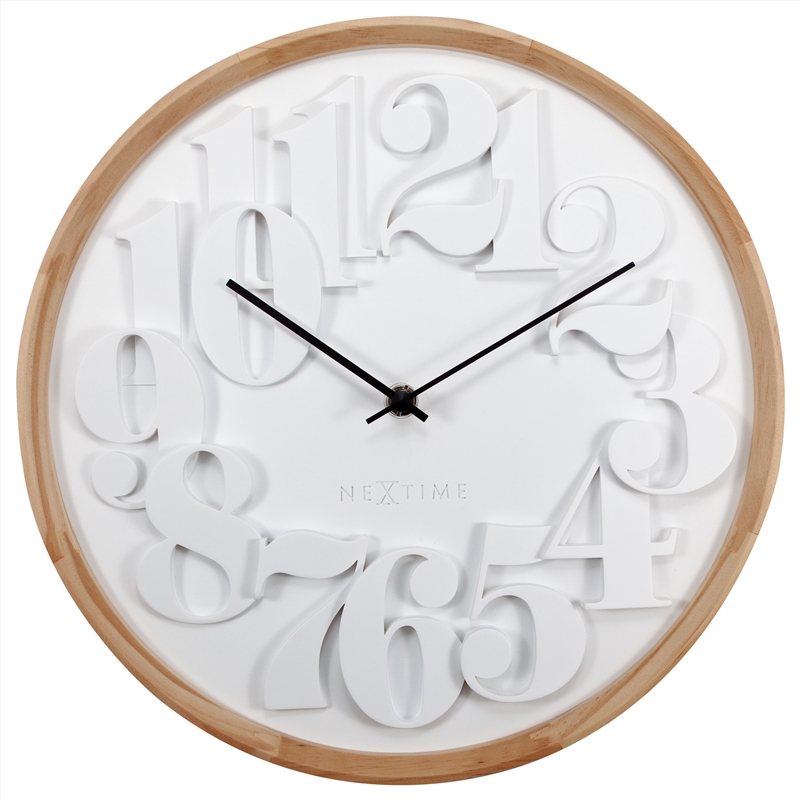NeXtime Shunkan Japanese Design Wall Clock 28.5cm - White/Product Detail/Clocks