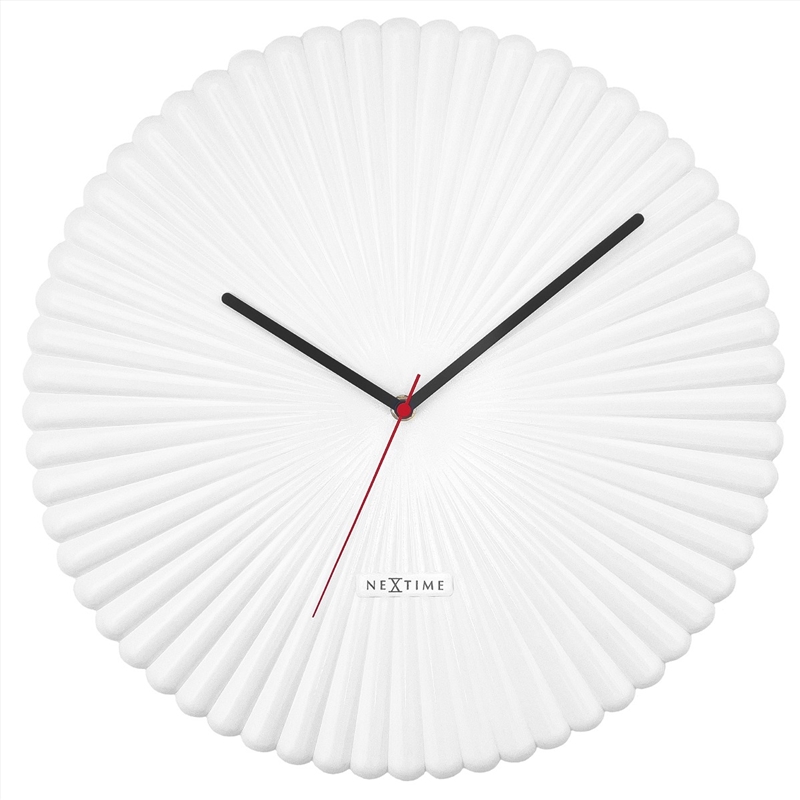 NeXtime Mousse Wall Clock 40cm - White/Product Detail/Clocks