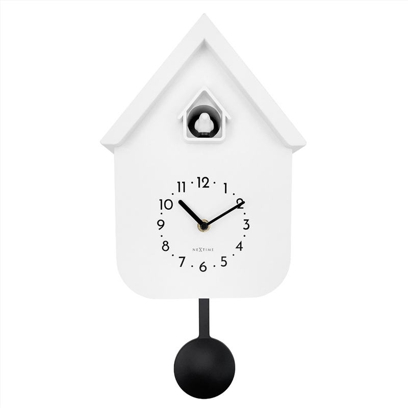 NeXtime Twitter Cuckoo Wall Clock 21.5X41.5X8.5cm - White/Product Detail/Clocks