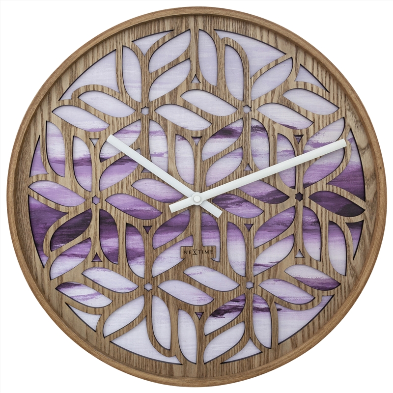 NeXtime Yogi Wall Clock 40cm - Purple/Product Detail/Clocks