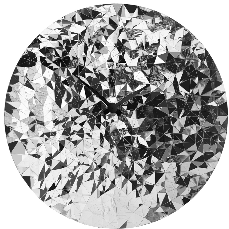 NeXtime Fragment Wall Clock 80cm - Chrome/Product Detail/Clocks