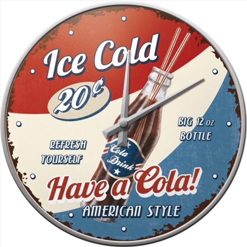 Nostalgic-Art Wall Clock Have A Cola 30cm/Product Detail/Clocks