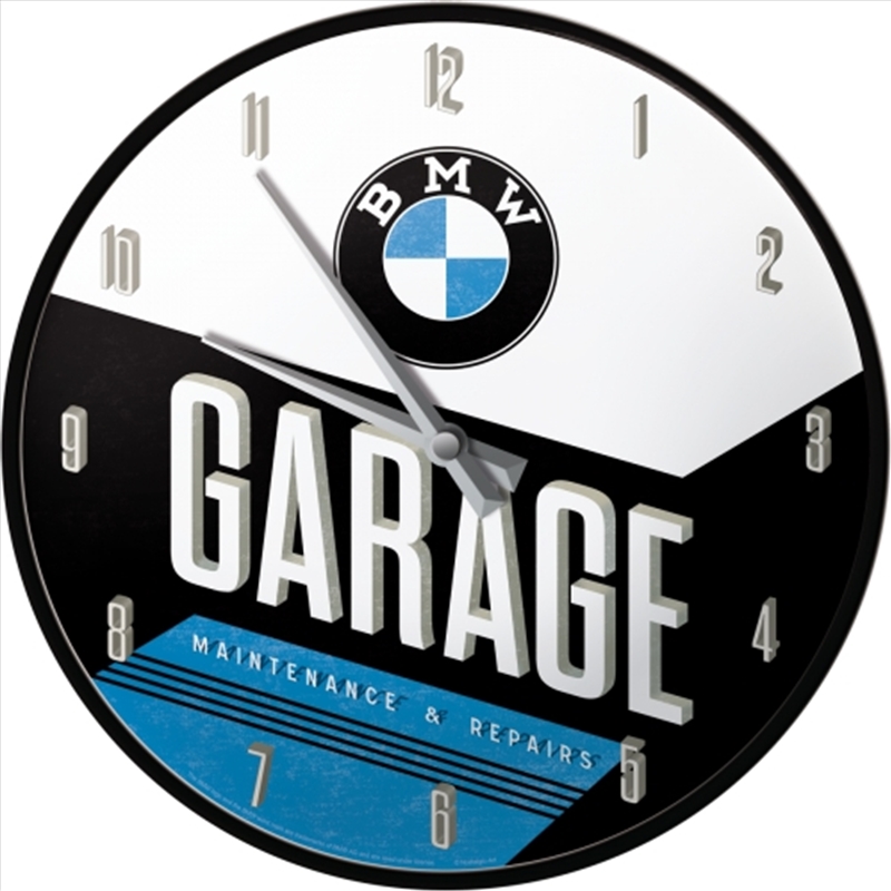 Nostalgic-Art Wall Clock BMW - Garage 30cm/Product Detail/Clocks