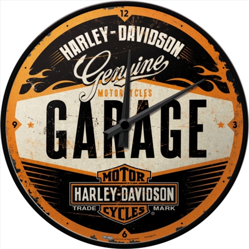 Nostalgic-Art Wall Clock Harley-Davidson Garage 30cm/Product Detail/Clocks