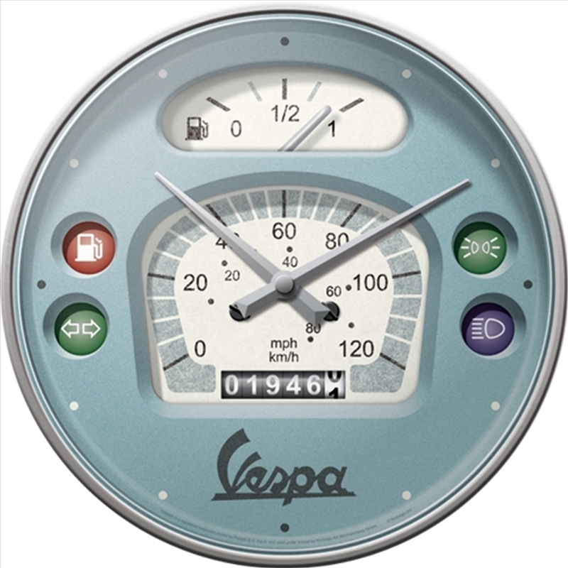 Nostalgic-Art Wall Clock Vespa Speedo 30cm/Product Detail/Clocks