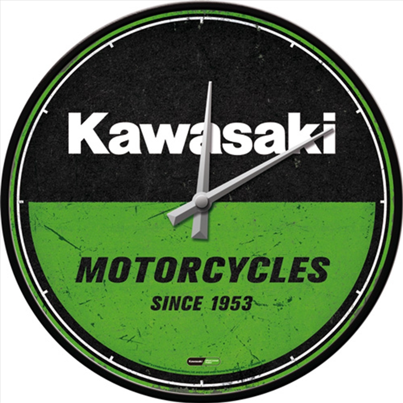Nostalgic-Art Wall Clock Kawasaki - Motorcycles 30cm/Product Detail/Clocks