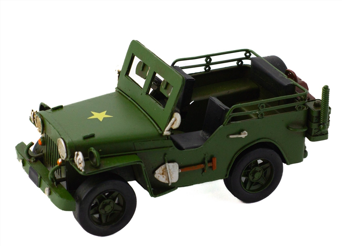 Army Jeep Metal Collectable - Green 17x8.5x8.7cm/Product Detail/Collectables