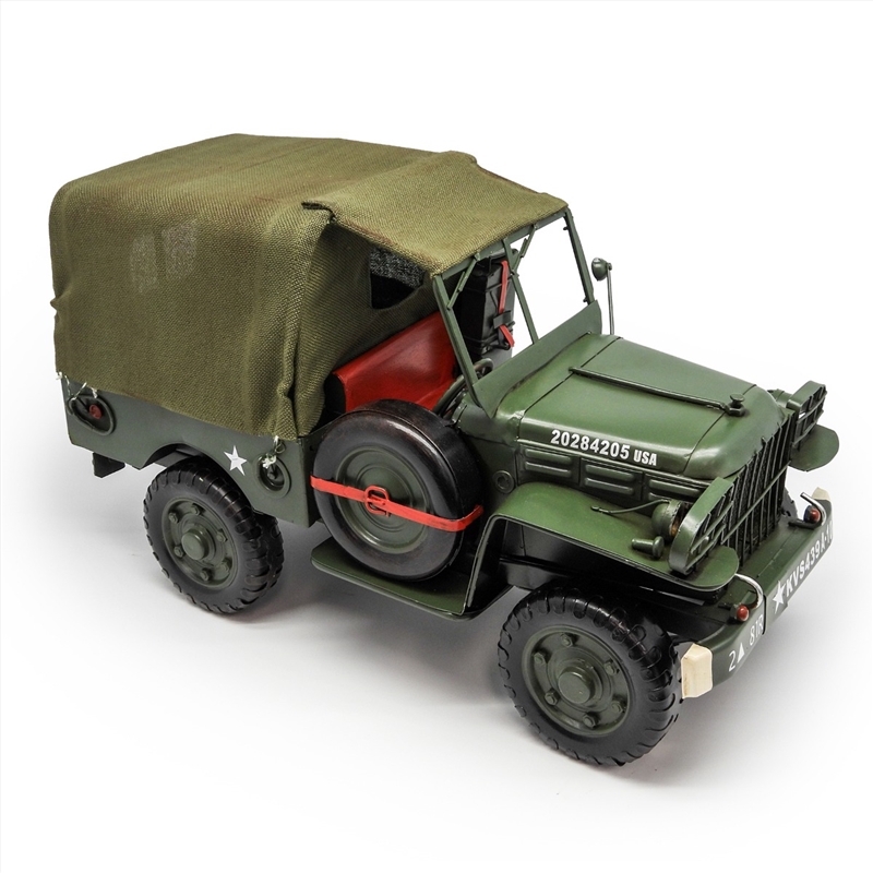 1944 Army Truck Metal Collectable - Green 34x17x21.5cm/Product Detail/Collectables