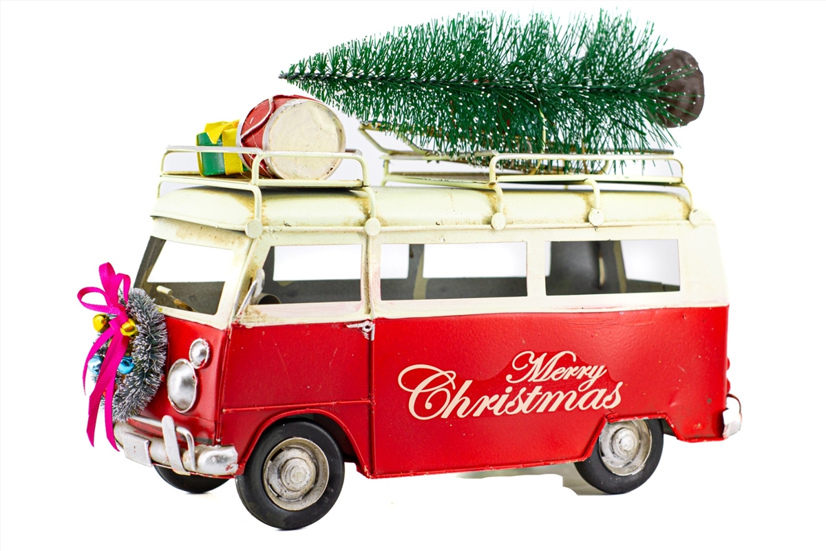 Christmas Van with Tree Metal Collectable 26x12x20cm/Product Detail/Collectables