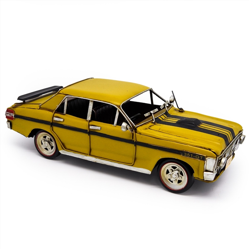 Ford XY GT Car Metal Collectable - Yellow and Black 31x14x10cm/Product Detail/Collectables