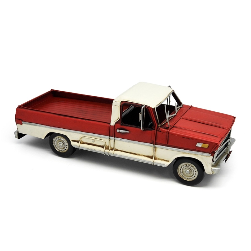 1970 Ford F-100 Ranger Metal Collectable - Red and Cream 33x11.5x11cm/Product Detail/Collectables