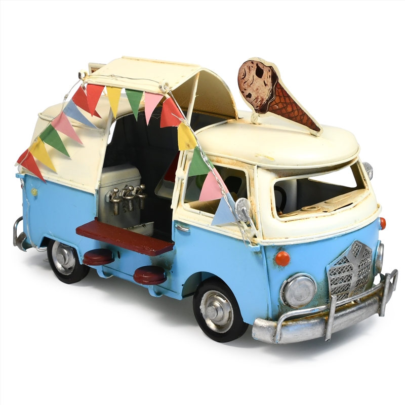 Festoon Lights Ice Cream Van Metal Collectable 28x14x16cm/Product Detail/Collectables