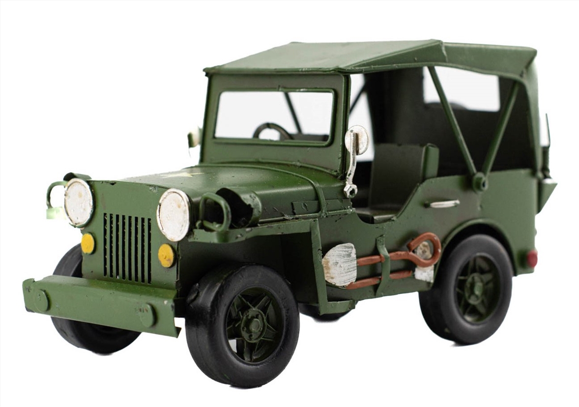Jeep with Canopy Metal Collectable - Green 17x9x10cm/Product Detail/Collectables